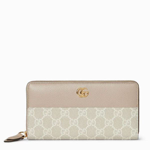 GUCCI Bi-color GG Marmont zip around wallet 456117 #7