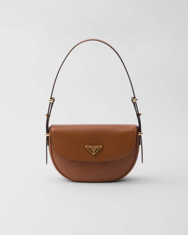 Prada 1BD365 Arqué leather shoulder bag with flap 2