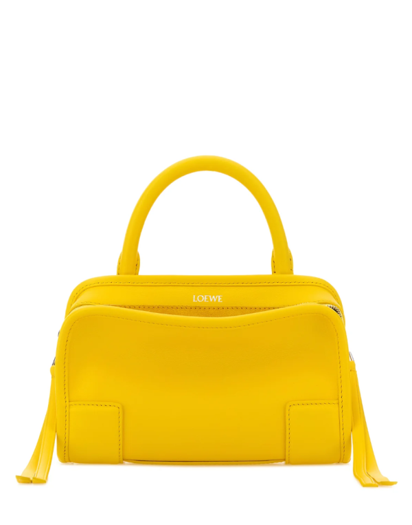 Loewe Yellow leather mini Amazona handbag-G&B 24.5 × 10 × 18.5 cm