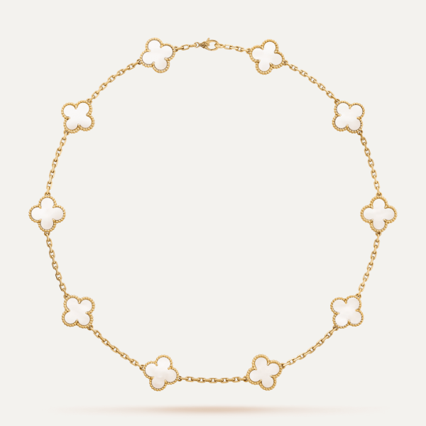 Van Cleef & Arpels Vintage Alhambra necklace, 10 motifs 6