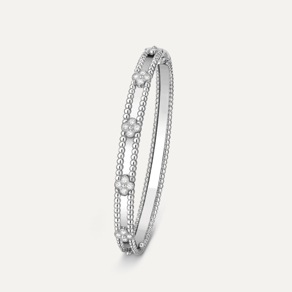 Van Cleef & Arpels Perlée sweet clovers bracelet, medium model
