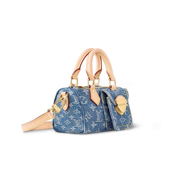 LOUIS VUITTON DENIM NANO SPEEDY M82950 (16*10*7.5cm)